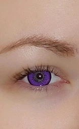 Линзы цветные Magister без диоптрий фиолетовые Violet 0098FL + контейнер для хранения