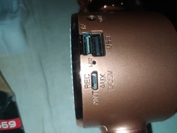 USB Микрофон детский Wster WS 669 Беспроводной Bluetooth микрофон для караоке с microSD и AUX Золотой