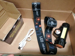 Налобний фонарь Bailong BL-8101 XPE+COB ЗУ USB фото від покупців 8