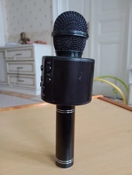 Радиомикрофон + караоке ws 858 Золотий 100Hz 10кГц (858MKRFN-A) TIN66 фото від покупців 2
