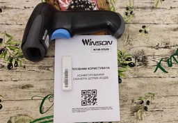 Бездротовий сканер штрих-кодів WINSON N1M-552G CMOS 2D фотосканер чорний фото від покупців 6