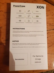 Чехол-аккумулятор XON PowerCase для Samsung S10e 5000 mAh Черный (PCBS2110050B 2537)