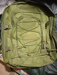 Рюкзак универсальный сумка 45 л оливковый с базой для модульной системы Molle на спине с паралоновыми вставками для кемпинга отдыха на природе