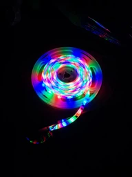 Світлодіодна стрічка RGB з пультом та блоком живлення SMD 3528 LED 5 метрів фото від покупців 2