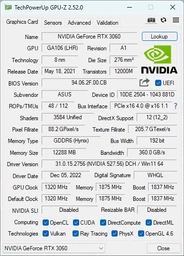 ASUS DUAL-RTX3060-O12G-V2