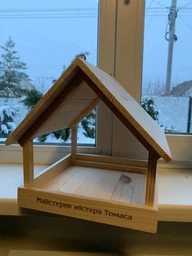 Кормушка для птиц подвесная Мастерская мистера Томаса Дерево фото от покупателей 12