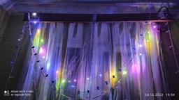 Светодиодная гирлянда капля нить LTL длина 2,5 м 25led батарейки разноцветная RGB фото от покупателей 2