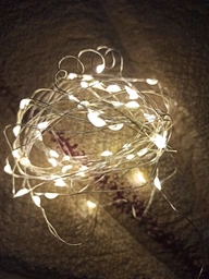 Светодиодная гирлянда нить LTL длина 2м 20led на батарейках золотая теплая Warm Gold фото от покупателей 4