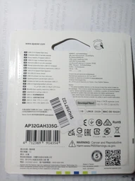 Флеш память USB Apacer AH335 32GB USB 2.0 Green-White (AP32GAH335G-1)