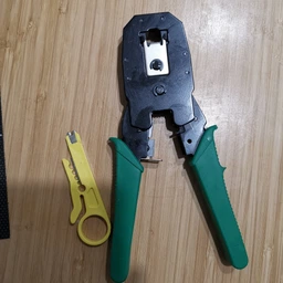 Обтискні кліщі Ou Bao для витої пари rj45 + стриппер інструмент для зачистки ізоляції з проводів (1008724-Green)