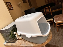 Туалет для кошек Stefanplast Cathy Easy Clean 56 х 40 х 40 см Голубовато-стальной (8003507986497) фото от покупателей 2