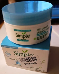 Ночной успокаивающий крем Simple Skin Quench Sleeping Cream Water Boost 50 мл (8720181476877/8720181709753) фото от покупателей 1