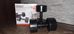 Гантели пластиковые LiveUp CEMENT DUMBELL 2х3кг Голубой (пара) фото от покупателей 1
