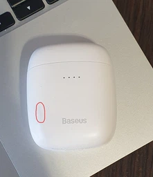 Беспроводные Bluetooth наушники Baseus Encok TWS W04 Pro с функцией беспроводной зарядки Qi Серый фото от покупателей 3