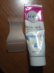 Жіночий крем Veet для депіляції волосся чутливої шкіри ніг, тіла та лінії бікіні з дозатором та лопаткою у наборі 400 мл. Veet Pure Crema Depilatoria фото від покупців 2