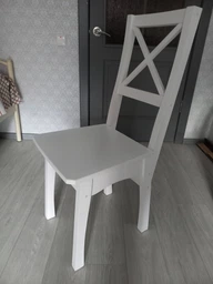 Стул коричневый деревянный для кафе, ресторана, кухни WID (сосна) фото от покупателей 3