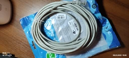 Патч-корд литой, UTP, RJ45, Cat.5e, 5m, серый фото от покупателей 5