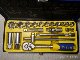 Набір головок торцевих S&R 3/8" 20 предметів (460323020)