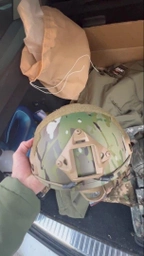 Каска шолом тактичний захист FAST NIJ IIIA балістичний шолом кевларовий UKRDEF мультикам