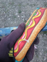 Іграшка для собак WAUDOG Fun з пискавкою "ХОТ-ДОГ" S (6200-0223Collar)
