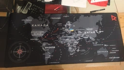 Ігрова поверхня карта світу RZTK Map 900 x 400 x 4 мм