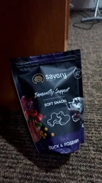 Мягкие лакомства Savory для укрепления иммунитета собак, утка и шиповник, 200 г (4820232631331) фото от покупателей 1
