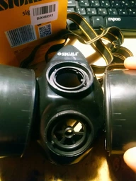 Респіратор з вугільним фільтром Sigma 2 фільтра (9422211) фото від покупців 1