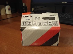 Насадка для отвертки Yato YT-7808 PH2 1/4"*25 мм фото от покупателей 1