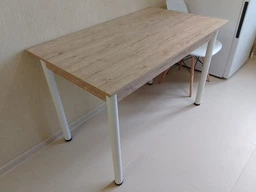 Стол кухонный Ferrum-decor Бенита 75x120x60 Белый ДСП Сонома 16мм (BEN0025) фото от покупателей 3