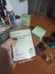 Тонер для обличчя із гліколевою кислотою Hollyskin Glycolic AHA Acid Skin Toner 250ml фото от покупателей 1