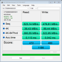 Внутренний SSD Crucial MX500 500 ГБ 3D NAND, SATA 2.5" фото от покупателей 11
