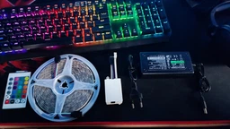 Светодиодная лента с пультом 5 метров 300 LED RGB MOD-5050 Разноцветная фото від покупців 8