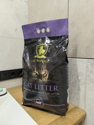 Комкуючий бентонітовий наповнювач для котячого туалету CAT ROYAL лаванда 5 л