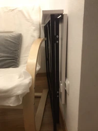 Стіл розкладний Моріс Ferrum-decor 750x1000x600 Чорний метал ДСП Кашемір 16 мм (MORI1013) фото від покупців 3