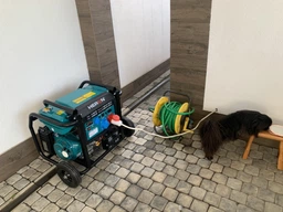 Бензиновий генератор 230+400V HERON з ручкою на колесах три фази 8.2 кВт/одна фаза 6.5 кВт фото від покупців 1