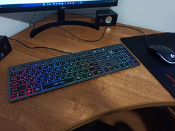 Клавиатура проводная A4Tech FX60H USB Grey Neon backlit (4711421978309) фото от покупателей 4