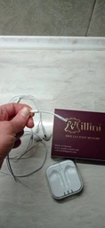 Проводные Наушники Вакуумные Стерео 3.5mm (1.2м) Гарнитура с Микрофоном Для Телефона Air-Pro-2.1 Белый