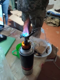 Переходник Адаптер с цангового Газового Баллончика на Горелку Плитку с резьбовым соединением Clefers G4 (5002305)