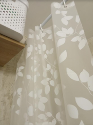 Шторка для ванної кімнати з PEVA Spirella 10.08183 BLATT 180x200cm White фото від покупців 3