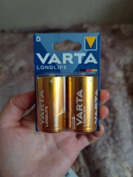 Батарейка алкалиновая VARTA Longlife D/LR20 (2шт) фото от покупателей 7