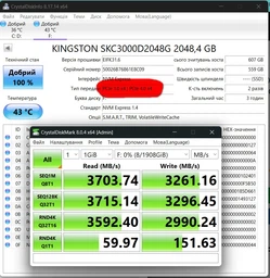 Накопичувач SSD M.2 2TB PCIe 4.0 KC3000 Kingston (teh0019280)