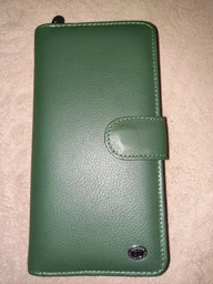 Вертикальний молодіжний гаманець із натуральної шкіри ST Leather Чорний для карт унісекс (bg193fash00) фото від покупців 6