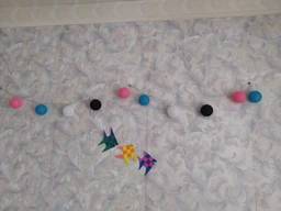 Гірлянда тайська Cotton Balls 10 led, довжина 180см на батареях АА - Refurbished