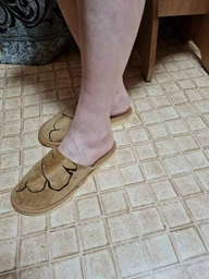 Женские домашние тапочки с закрытым носком FX shoes 18029 38-39 24.6 см Коричневые (2820000002327) фото от покупателей 4