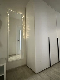 Настенное / Напольное зеркало 160х50 "Facet 2203", белый мдф фото от покупателей 3