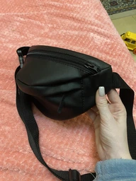 Женская поясная сумка бананка из экокожи городская сумка Sambag Marina MSG, белая 60503