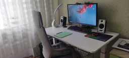 Стіл-Смарт з електрорегульованою висотою iDesk USB White фото от покупателей 10