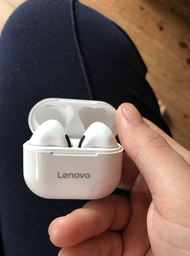 Бездротові навушники Lenovo LP40 Plus з кейсом / Навушники з мікрофоном Bluetooth для iPhone та Андроїд White фото від покупців 3