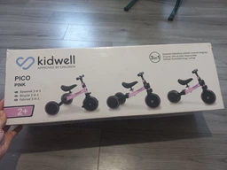 Трехколесный детский велосипед беговел для ребенка Kidwell PICO 3в1 велобег велосипед для девочки трансформер для мальчика Серый фото от покупателей 6