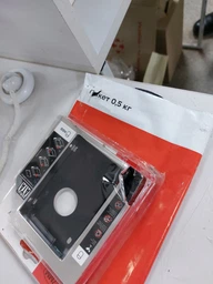 Карман-переходник 9.5 мм для установки второго жесткого диска 2.5" SSD/HDD SATA 3.0 в отсек DVD (optibay caddy) фото от покупателей 6